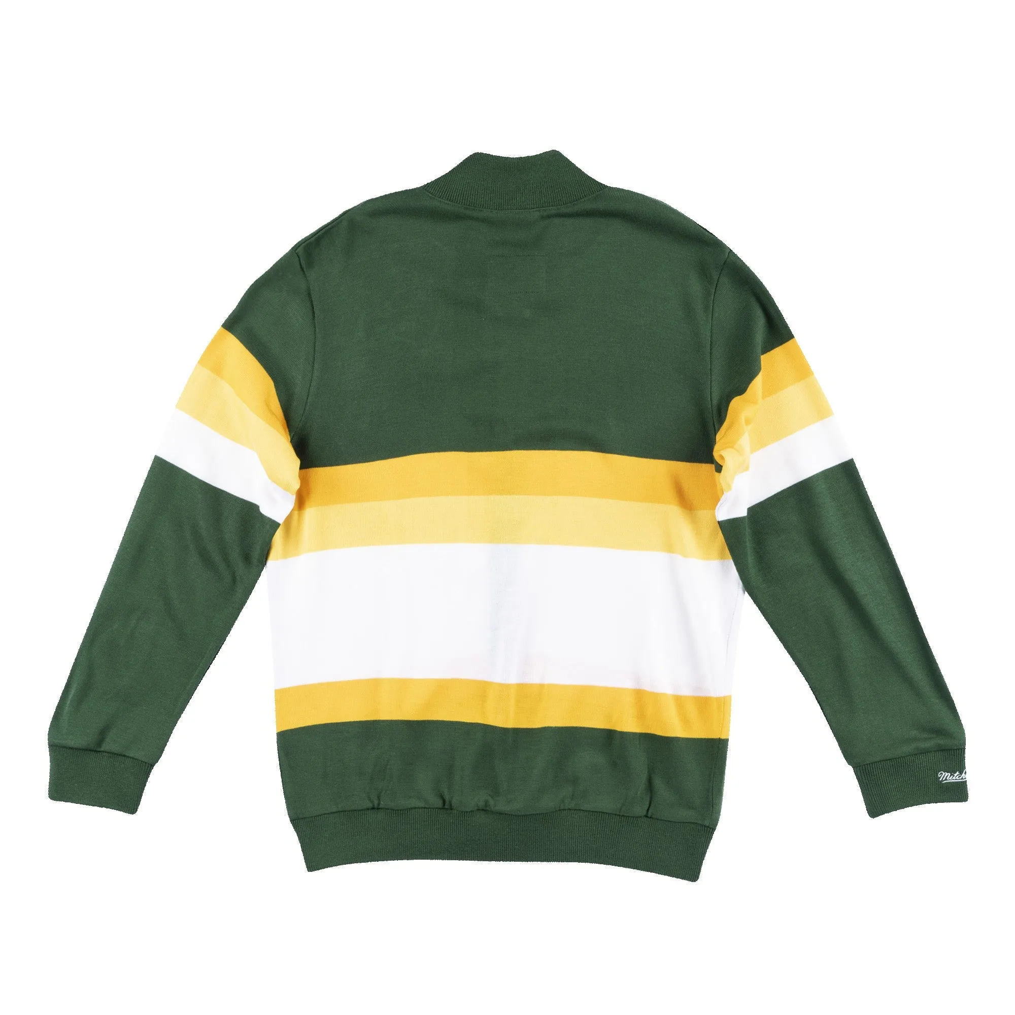 Mitchell & Ness Men's Nfl Front Stripe Full Zip Sweater Green Bay Packers sold by Zulily product image thumbnail 2