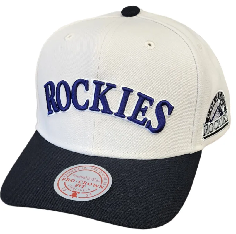Mitchell & Ness Men's Mlb Off Word Pro Snapback Coop Rockies - Hp11517-Croofwh sold by Zulily