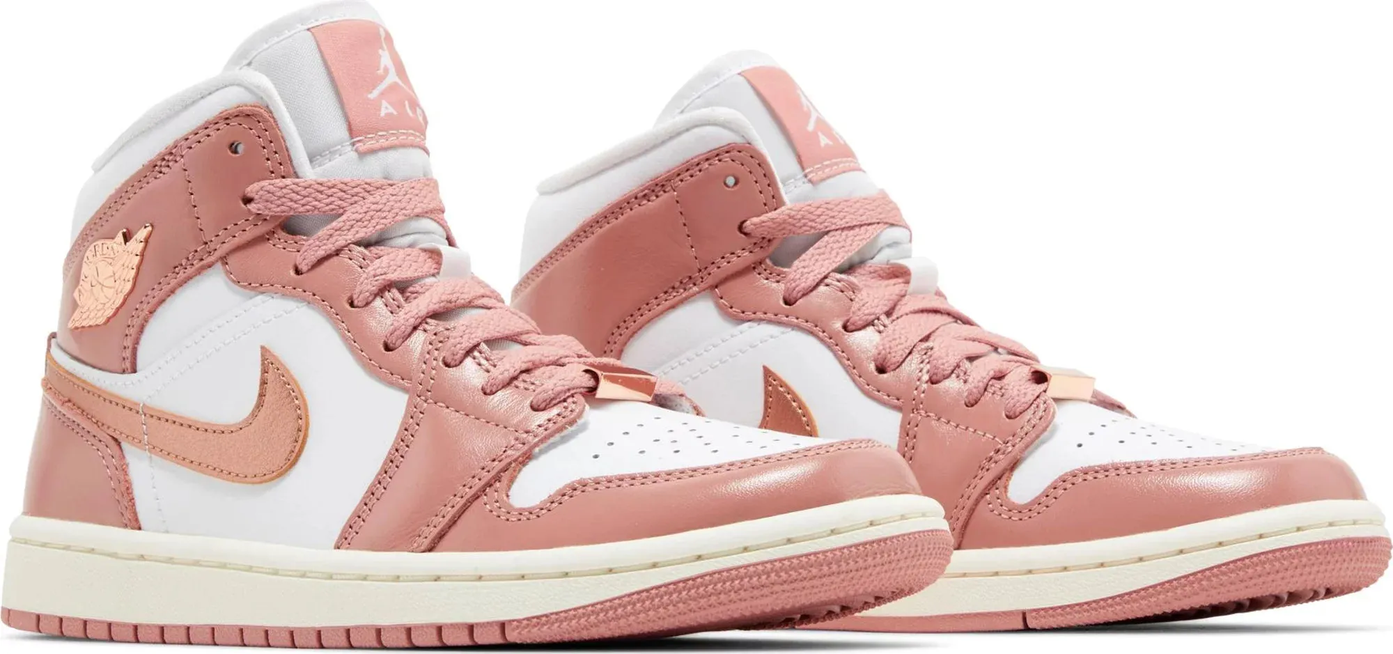 Air Jordan Women's Retro 1 Mid Se 'Red Stardust' - Fb9892-670 sold by Zulily product image thumbnail 2