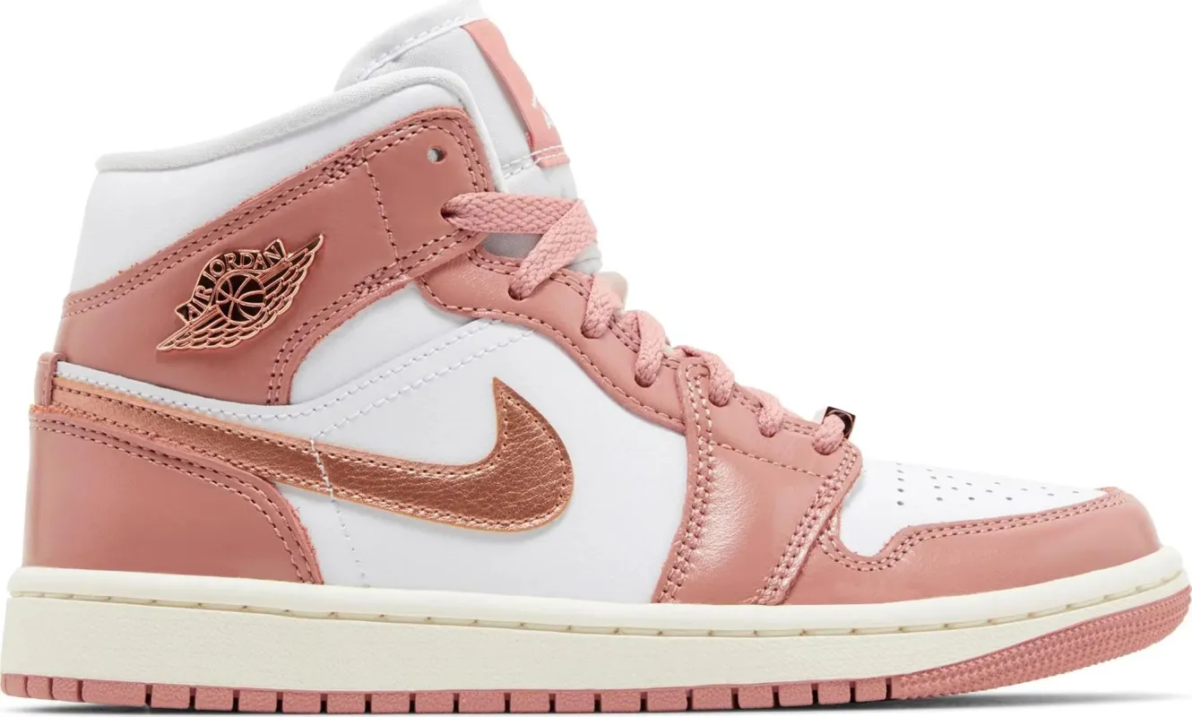 Air Jordan Women's Retro 1 Mid Se 'Red Stardust' - Fb9892-670 sold by Zulily