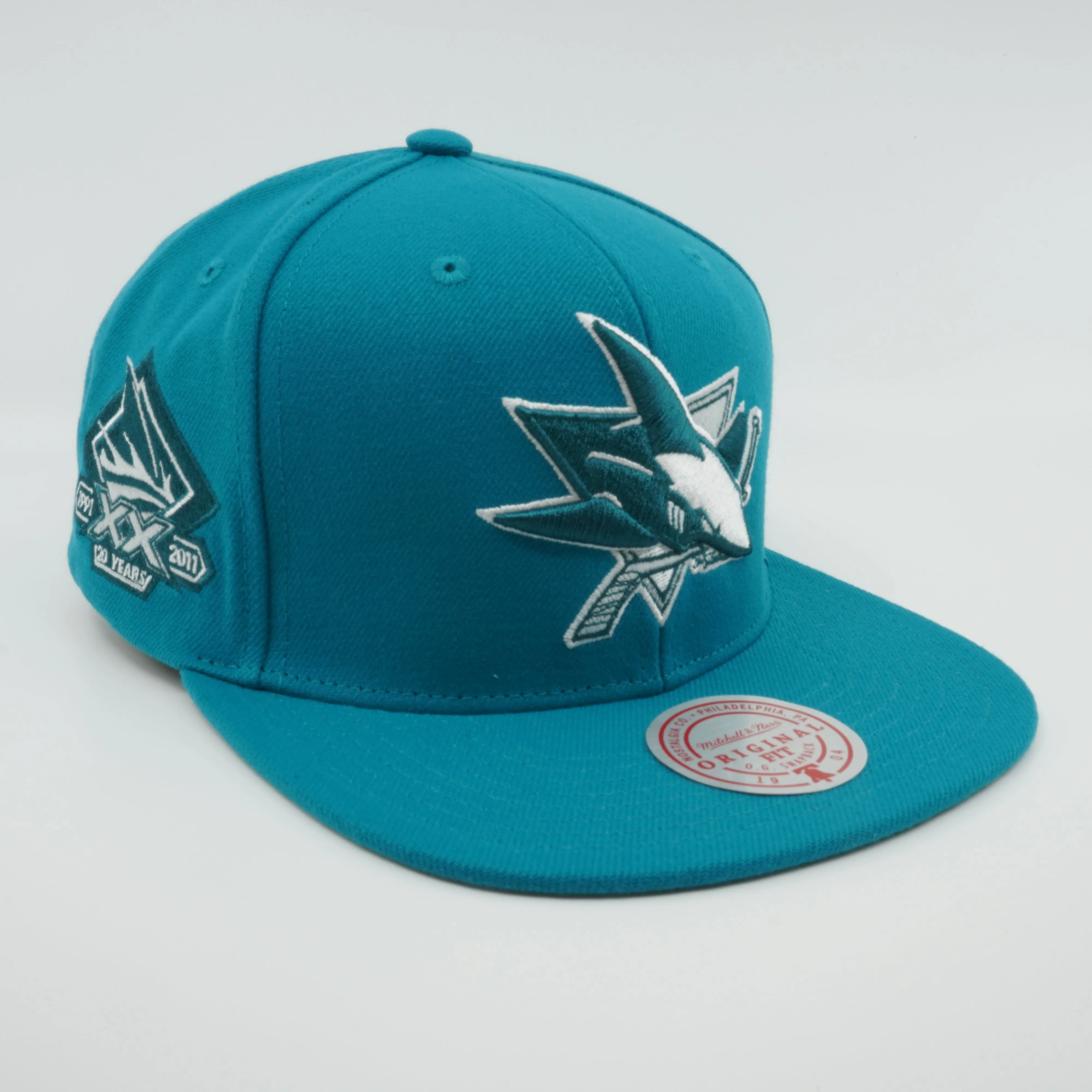 Mitchell & Ness Men's Nhl Back To Basics Snapback Sharks - Teal sold by Zulily product image thumbnail 3