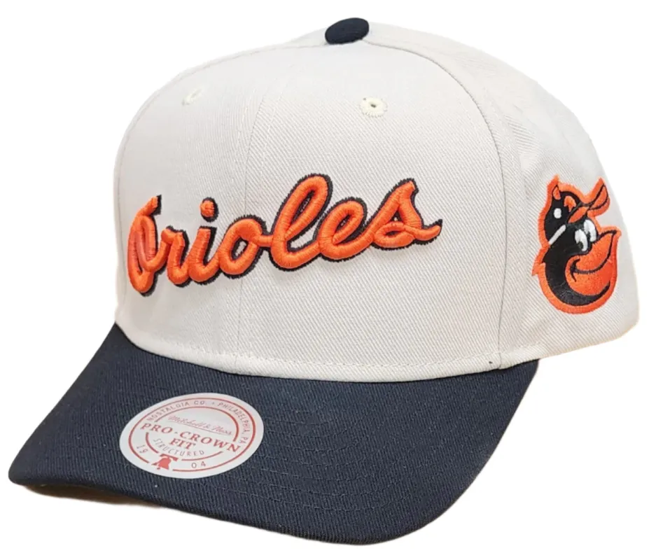 Mitchell & Ness Men's Mlb Off Word Pro Snapback Coop Orioles - Hp11517-Borofwh sold by Zulily