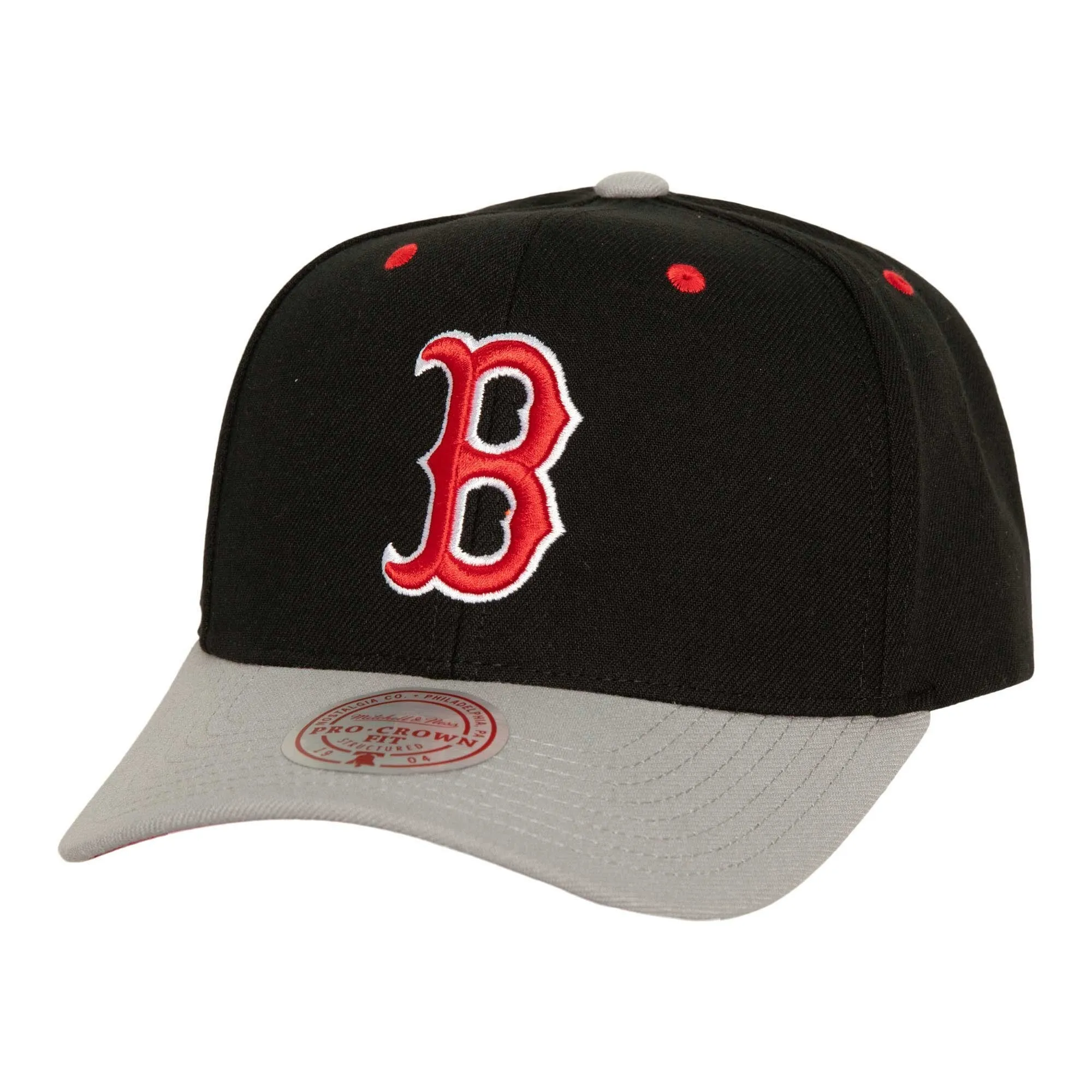 Mitchell & Ness Men's Mlb Bred Pro Snapback Red Sox - Black sold by Zulily