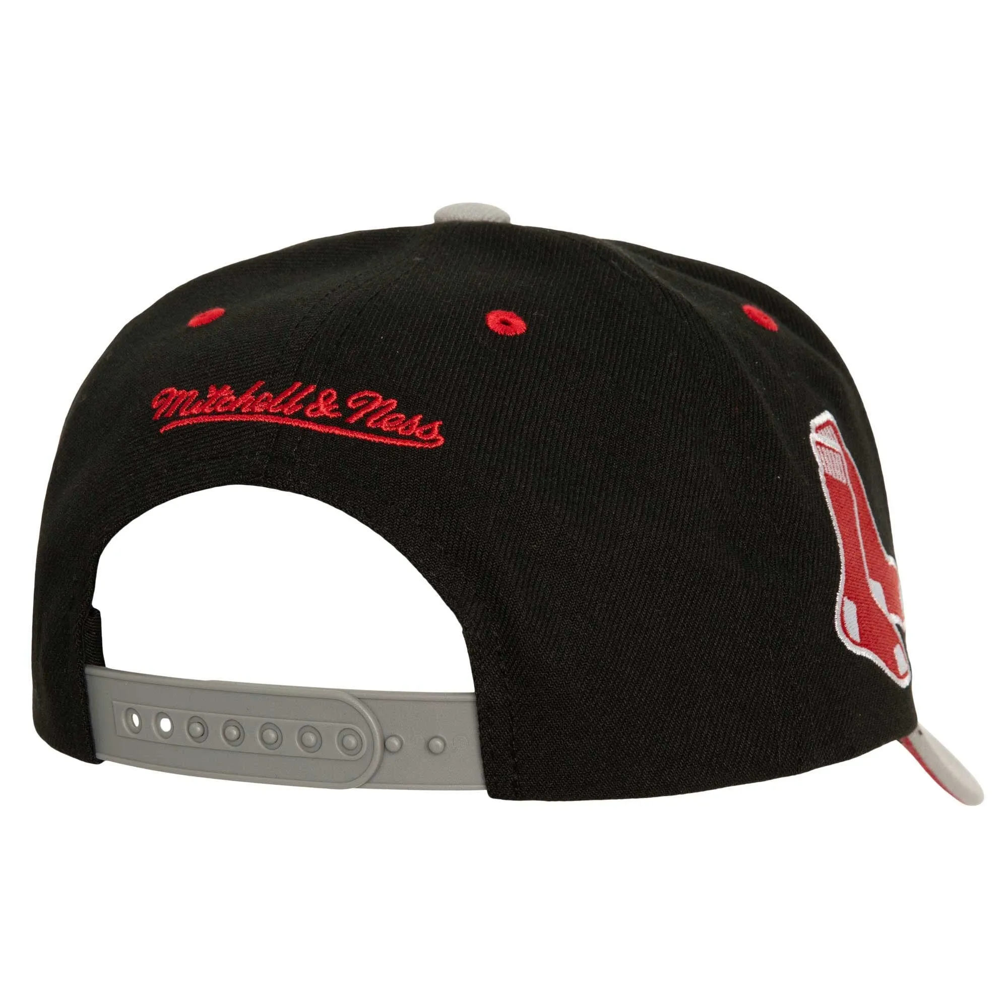 Mitchell & Ness Men's Mlb Bred Pro Snapback Red Sox - Black sold by Zulily product image thumbnail 2