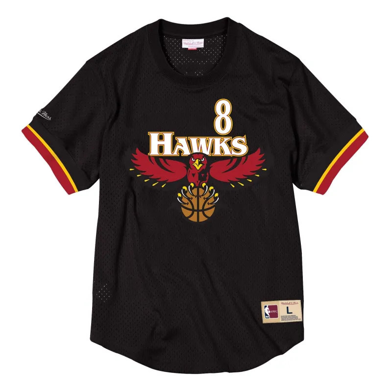 Mitchell & Ness Men's Nba Name & Number Mesh Crewneck Hawks Steve Smith - Ba84Wx-Aha-K-Cco sold by Zulily