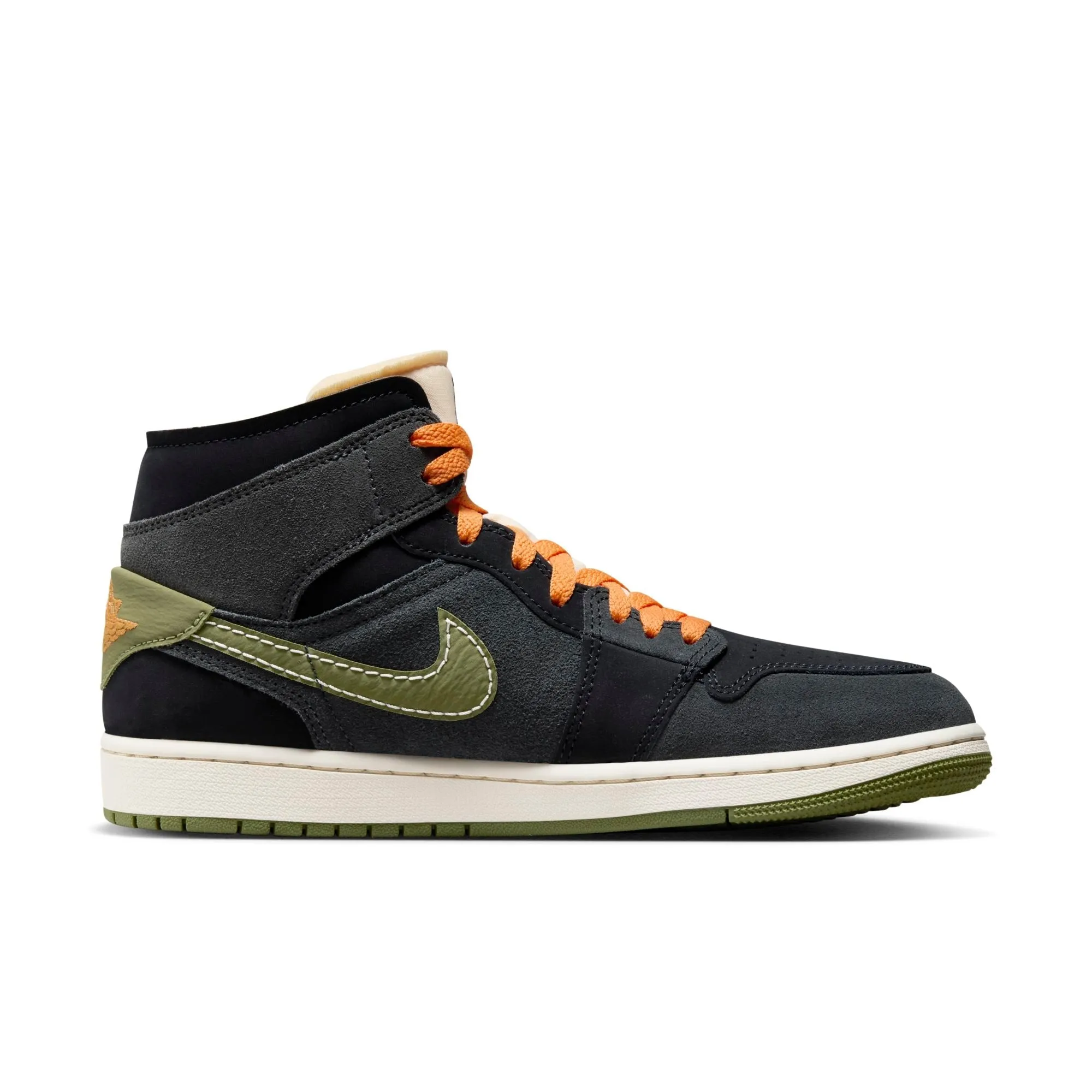 Air Jordan Men's Retro 1 Mid Se Craft 'Anthracite Light Olive' - Fd6817-003 sold by Zulily product image thumbnail 2