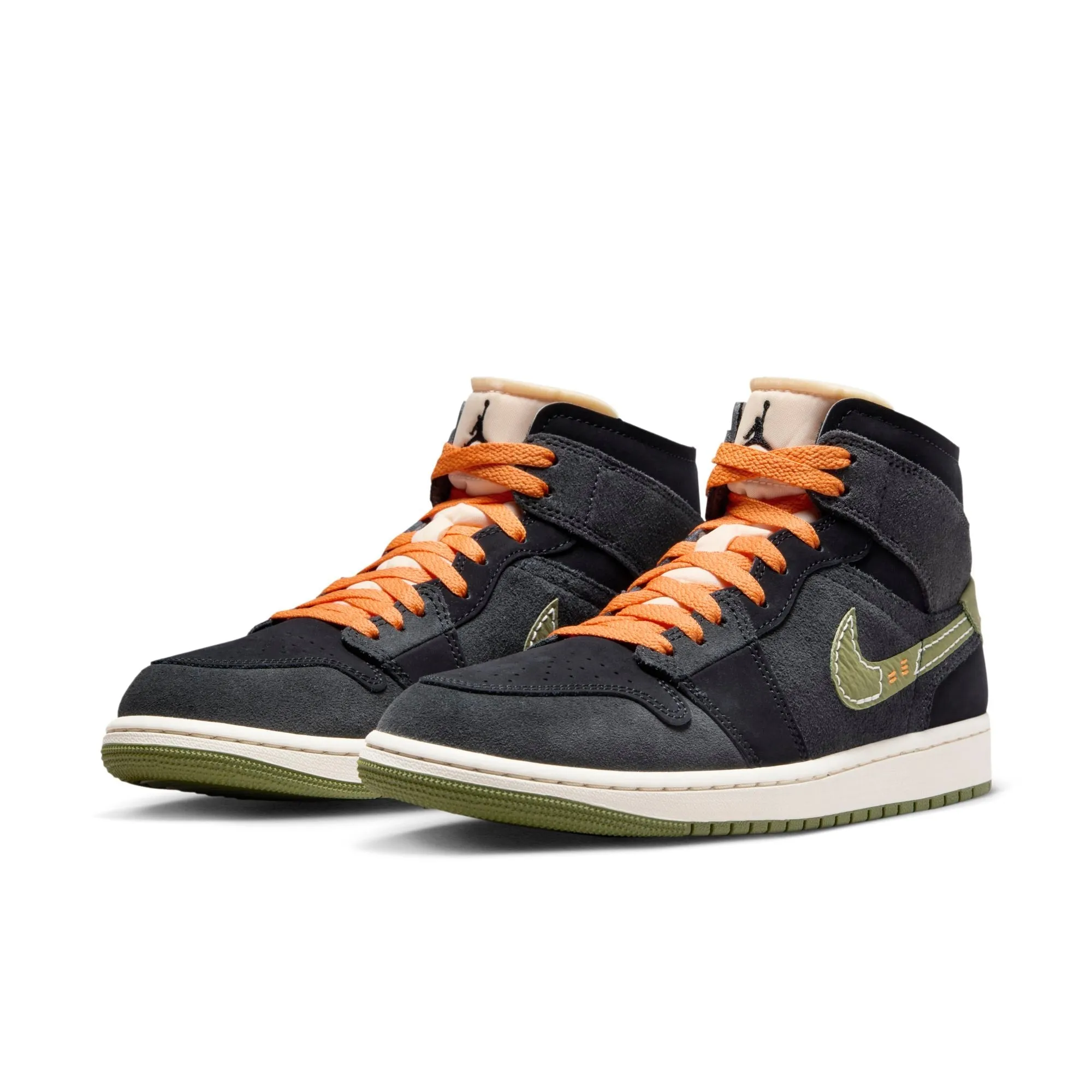 Air Jordan Men's Retro 1 Mid Se Craft 'Anthracite Light Olive' - Fd6817-003 sold by Zulily product image thumbnail 3