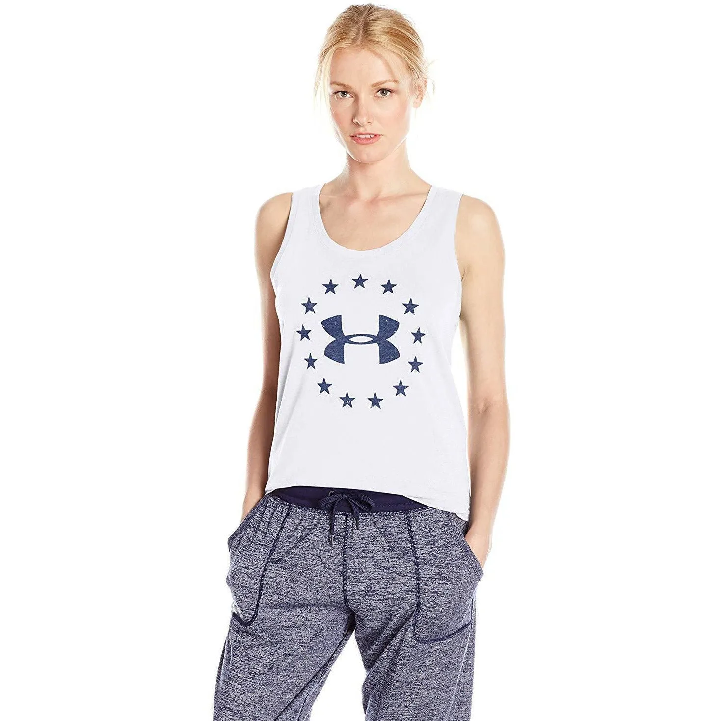 Under Armour Women's Freedom Logo Tank - 1284338-100 sold by Zulily