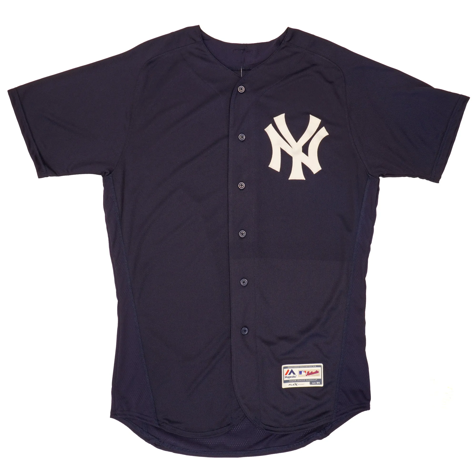 Majestic Men's Mlb New York Yankees Authentic On Field Flex Base Jersey - Navy Logo sold by Zulily