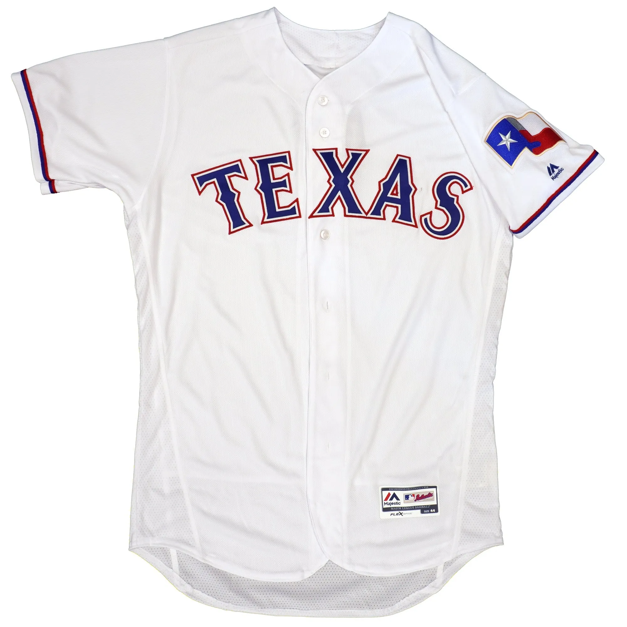 Majestic Men's Mlb Texas Rangers Authentic On Field Flex Base Jersey - Home White sold by Zulily