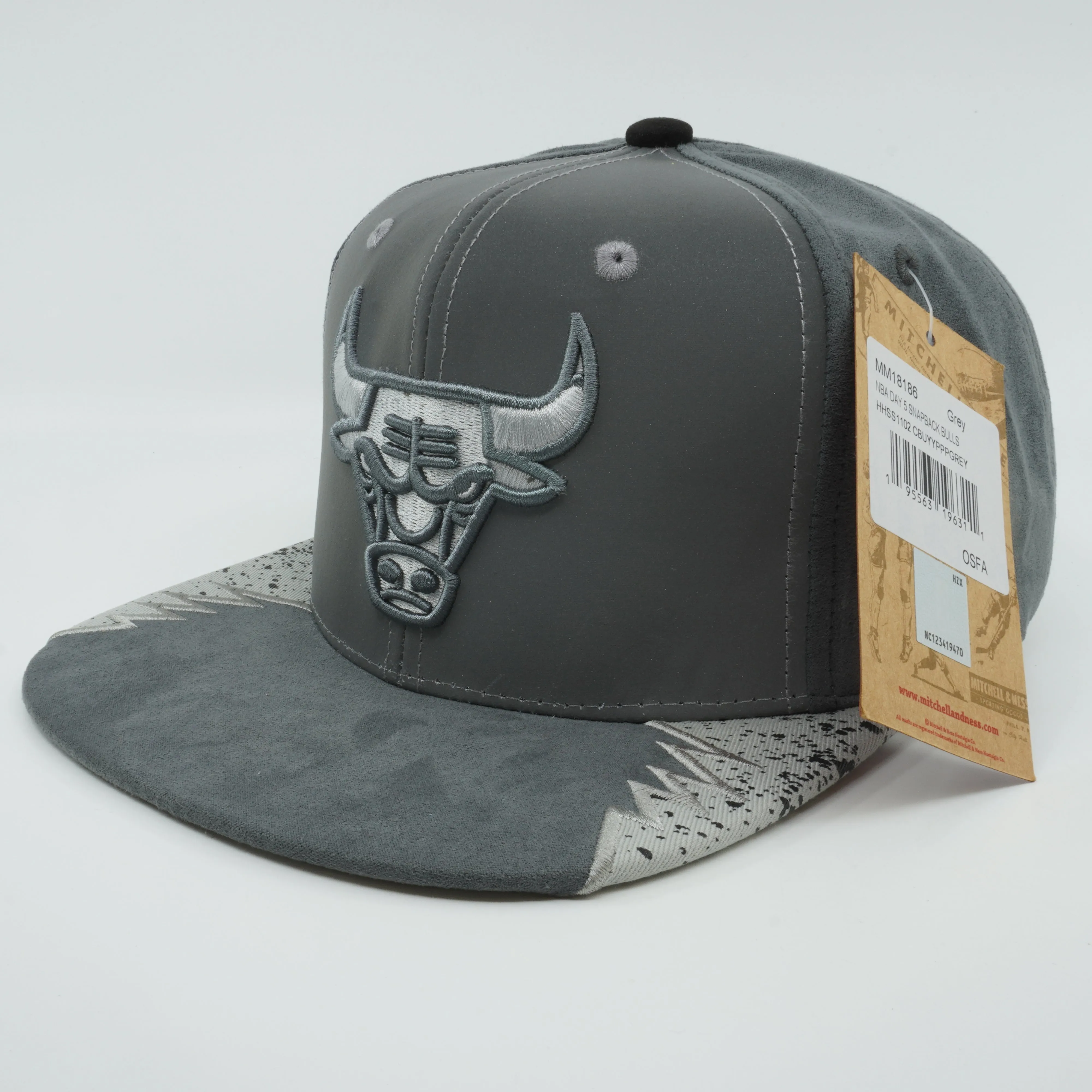 Mitchell & Ness Men's Nba Day 5 Snapback Bulls - Grey sold by Zulily