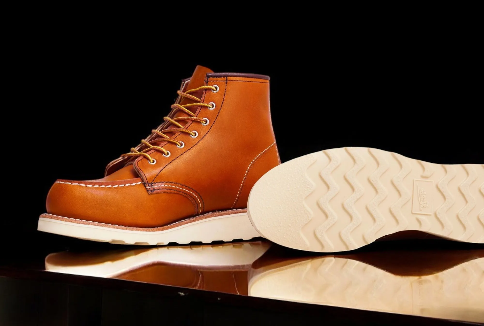 Red Wing Shoes Women's Red Wing Classic Moc 6-Inch Short Boot (Medium Width) - 3375 sold by Zulily product image thumbnail 3