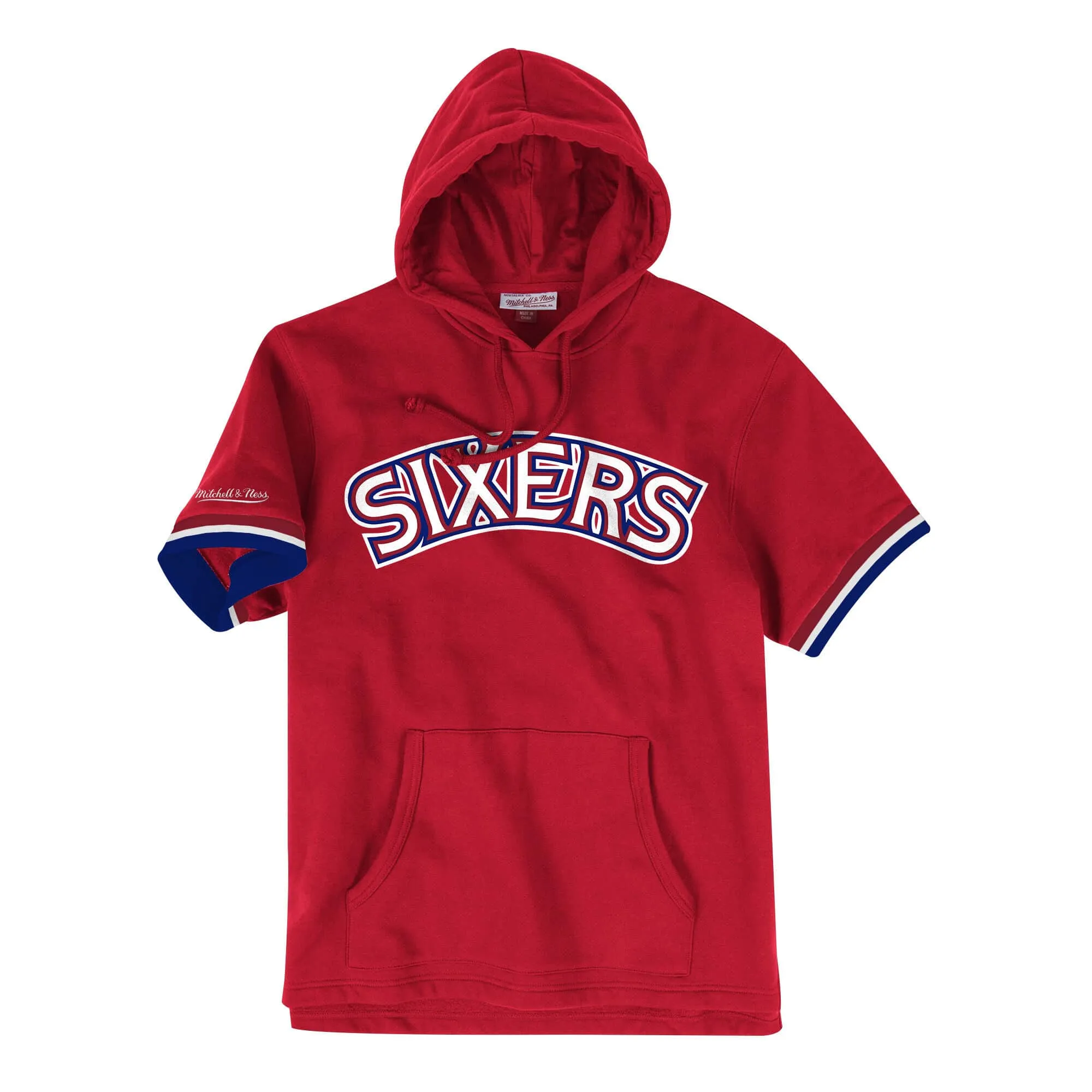 Mitchell & Ness Men's Nba French Terry Short Sleeve Hoodie Philadelphia 76Ers sold by Zulily
