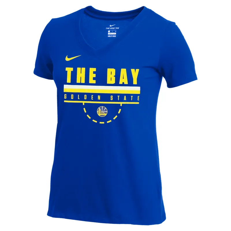 Nike Women's Nba Golden State Warriors The Bay V-Neck - 934610-495 sold by Zulily