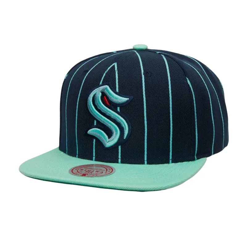 Mitchell & Ness Men's Nhl Team Pin Snapback Kraken sold by Zulily