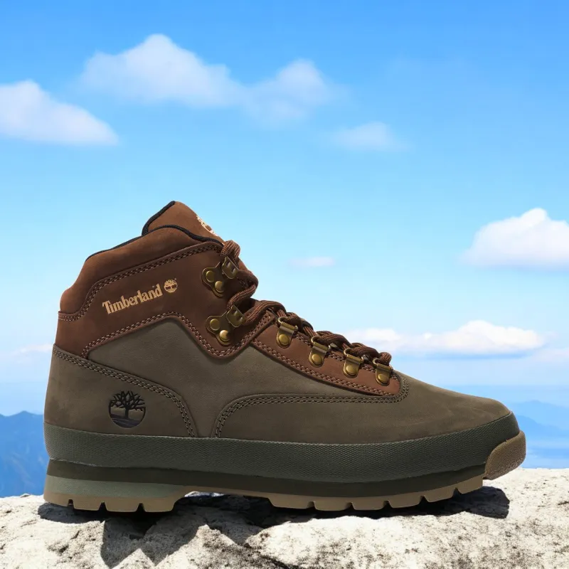 Timberland Men's Euro Hiker Mid 'Dark Green' - Tb0A5Zhha58 sold by Zulily