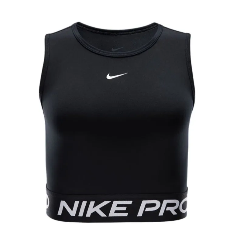 Nike Women's Pro Dri-Fit Cropped Tank Top - Fz3615-010 sold by Zulily
