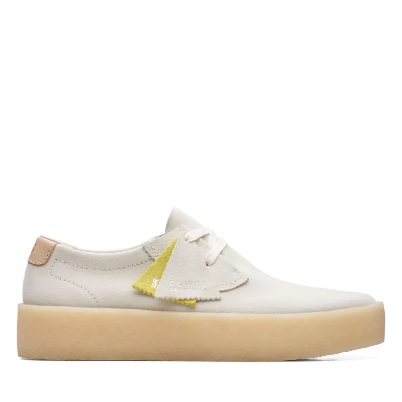 Clarks Men's Ashcott Cup - Off White Suede sold by Zulily