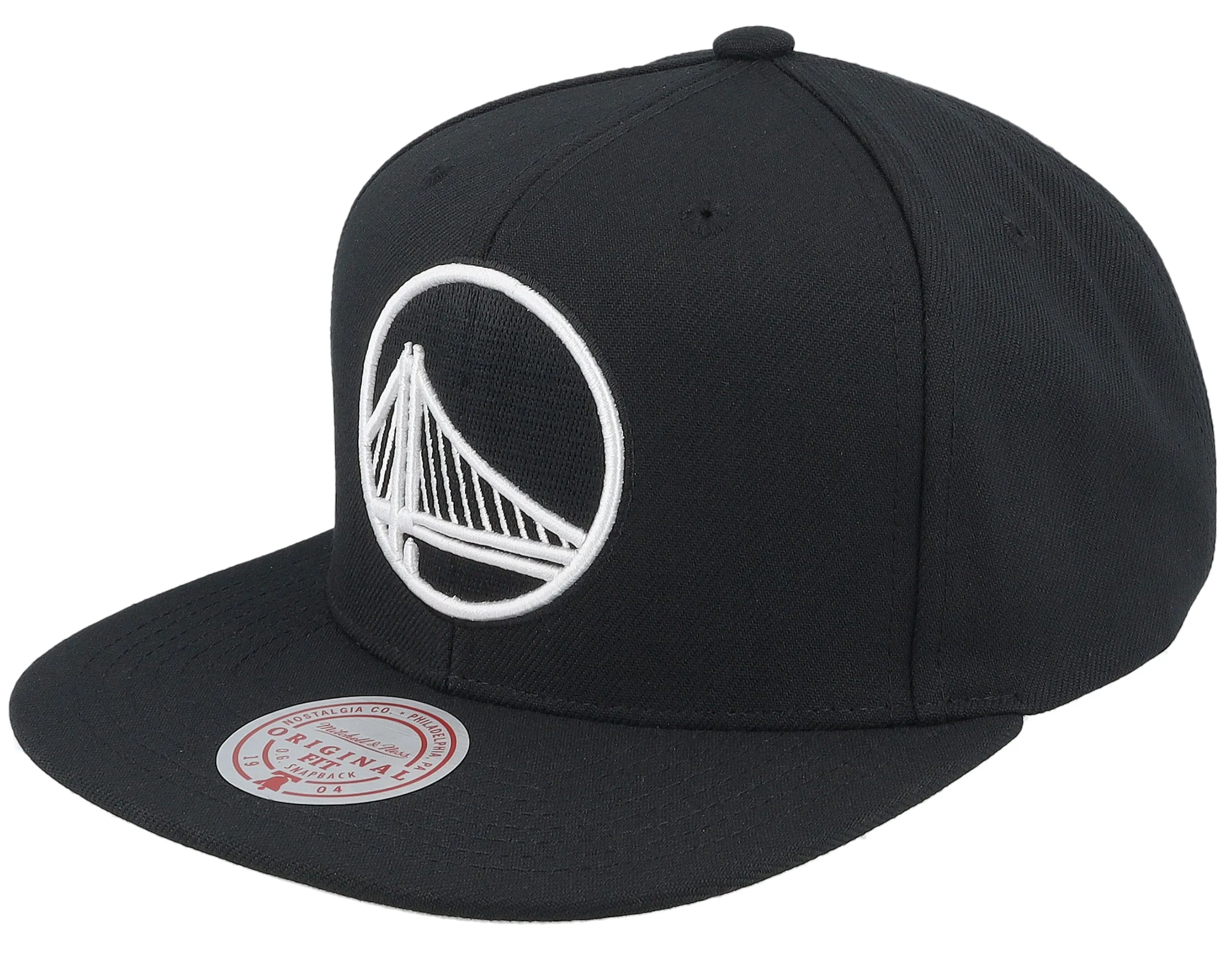 Mitchell & Ness Men's Nba Evergreen Black White Snapback Warriors sold by Zulily