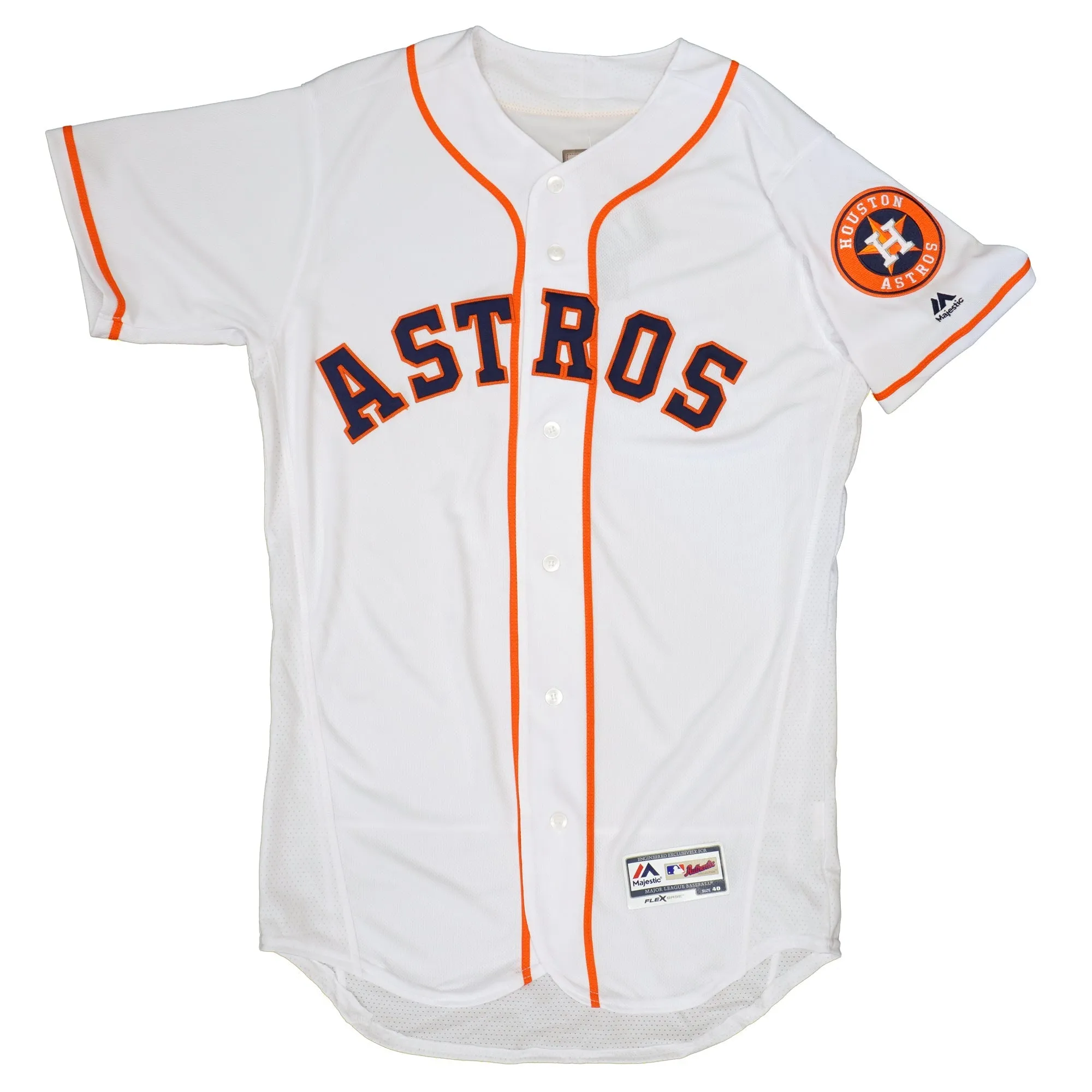 Majestic Men's Mlb Houston Astros Authentic On Field Flex Base Jersey - Home White sold by Zulily