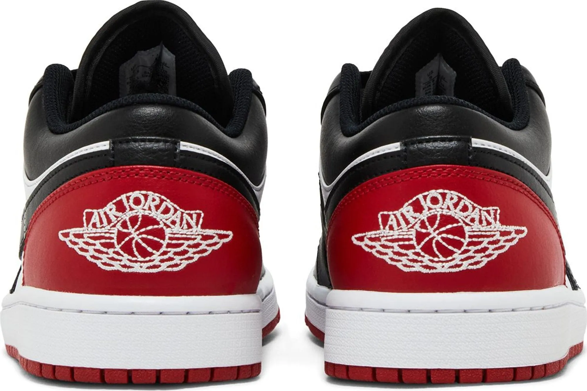 Air Jordan Men's Retro 1 Low 'Bred Toe 2.0' - 553558-161 sold by Zulily product image thumbnail 4
