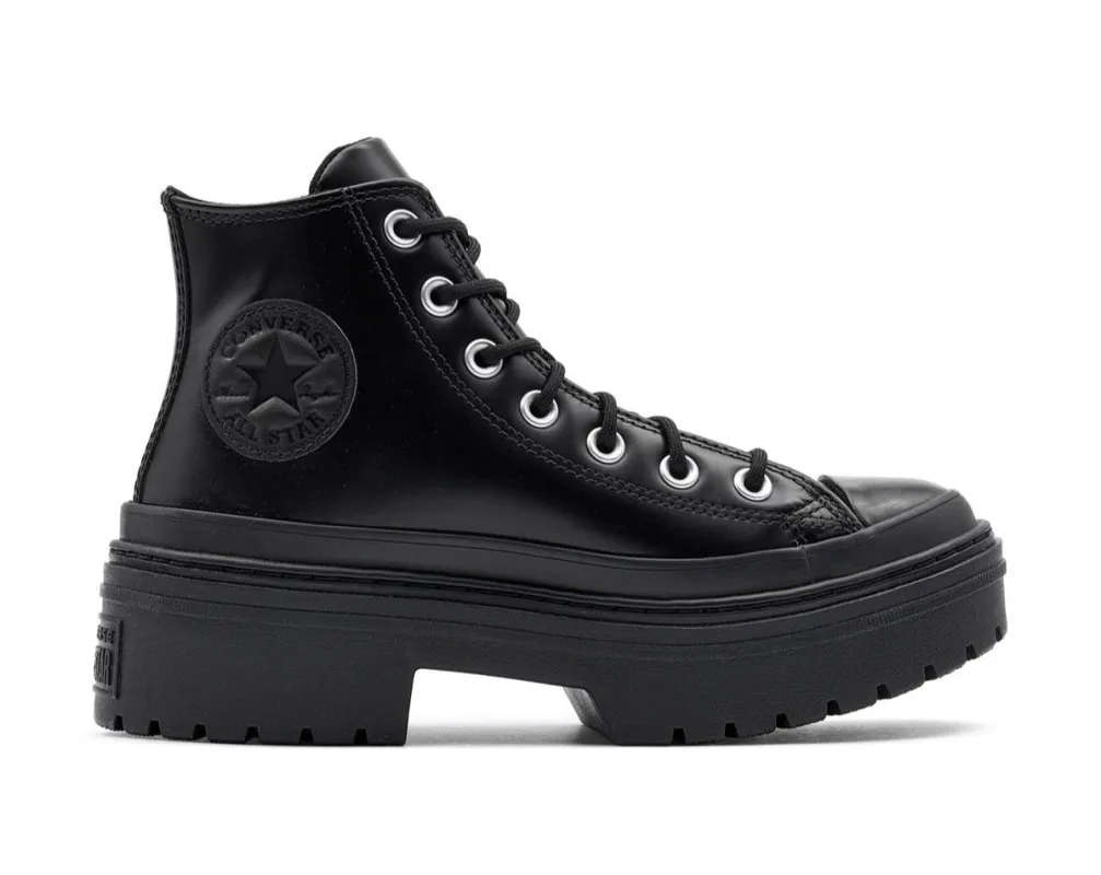 Converse Women's Chuck Taylor All Star Lugged Heel Hi 'Black Total Eclipse' - A12475C sold by Zulily