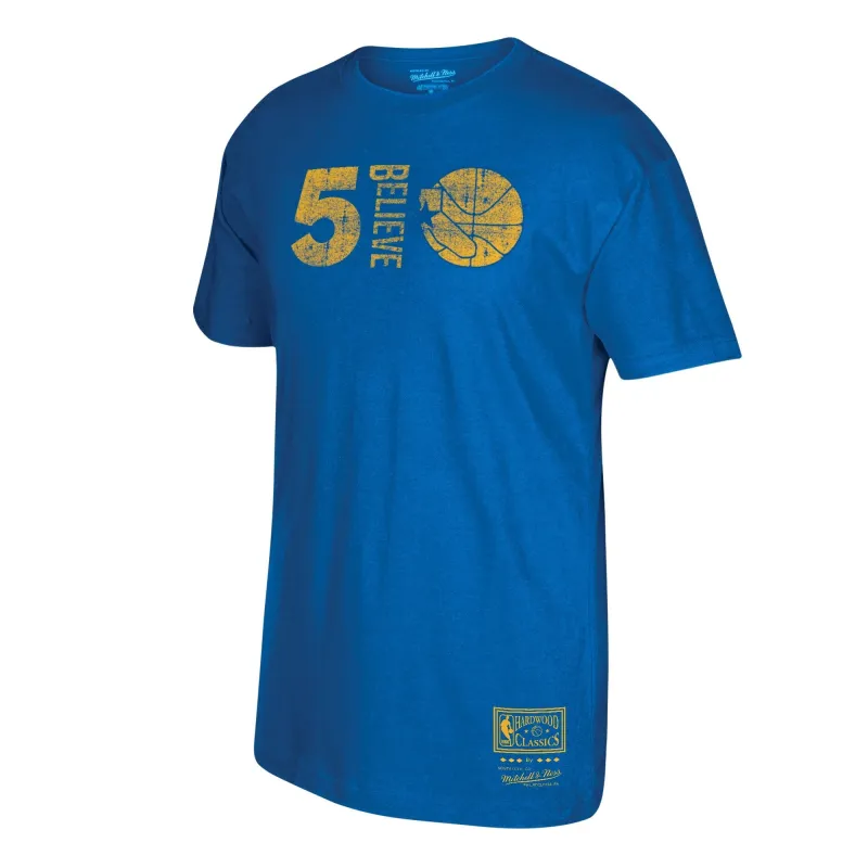 Mitchell & Ness Men's Nba Golden State Warriors Believe Tee - Bmtrba18251-Gswroya sold by Zulily