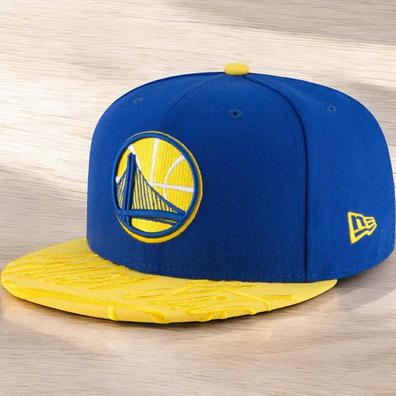 New Era Men's Nba Golden State Warriors Visor Script 59Fifty Fitted - 80632654 sold by Zulily