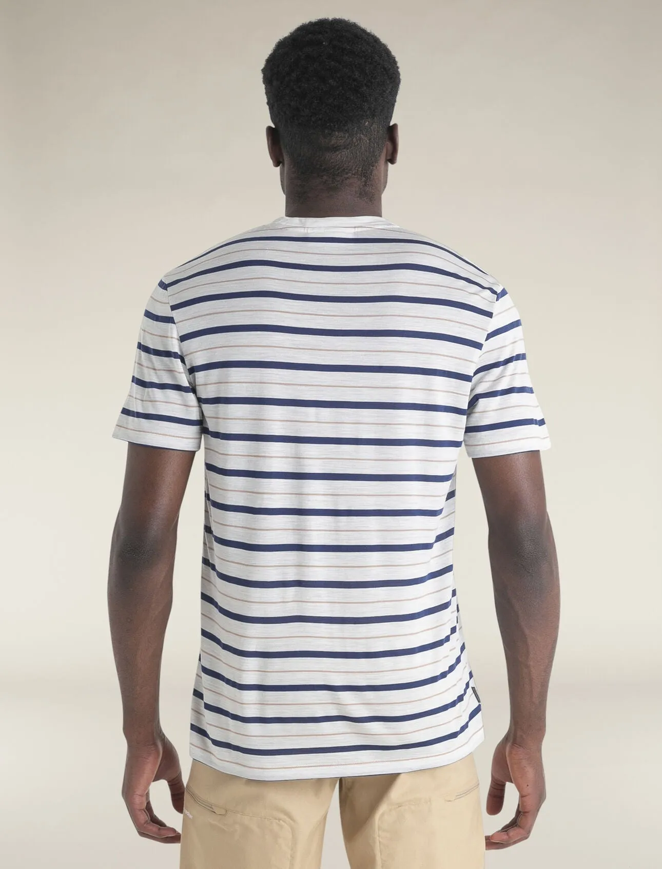 Icebreaker Men's Merino Blend Wave Stripe T-Shirt Tee Shirt - Ib0A56Cj00I sold by Zulily product image thumbnail 3