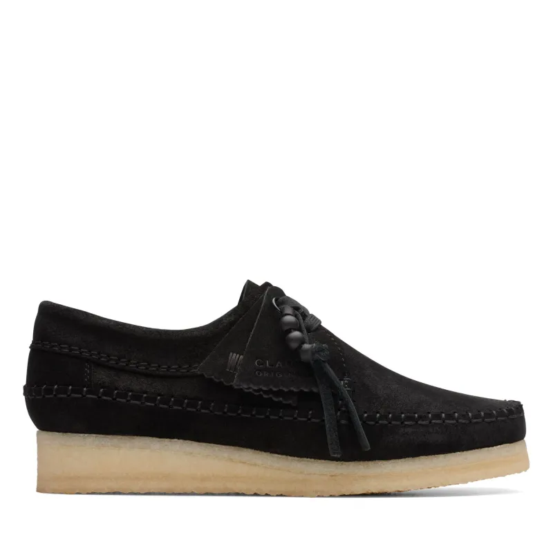 Clarks Women's Weaver Black Suede made by Clarks
