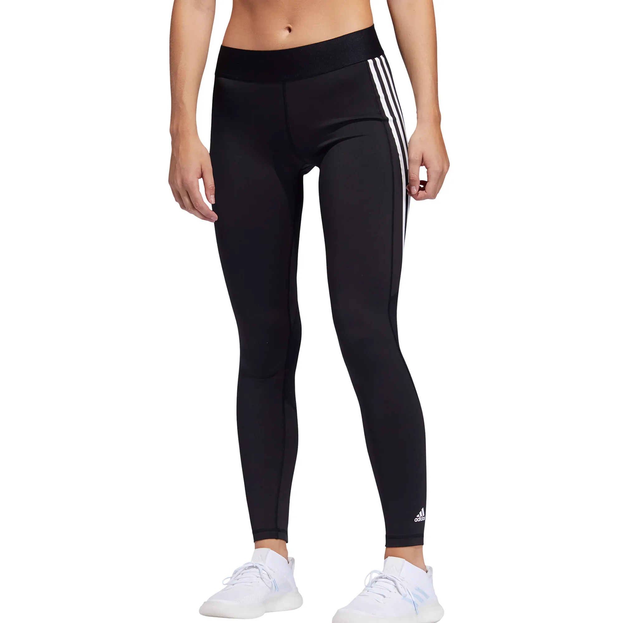adidas Women's Alphaskin 3-Stripes Long Tights - Fj7173 sold by Zulily product image thumbnail 2