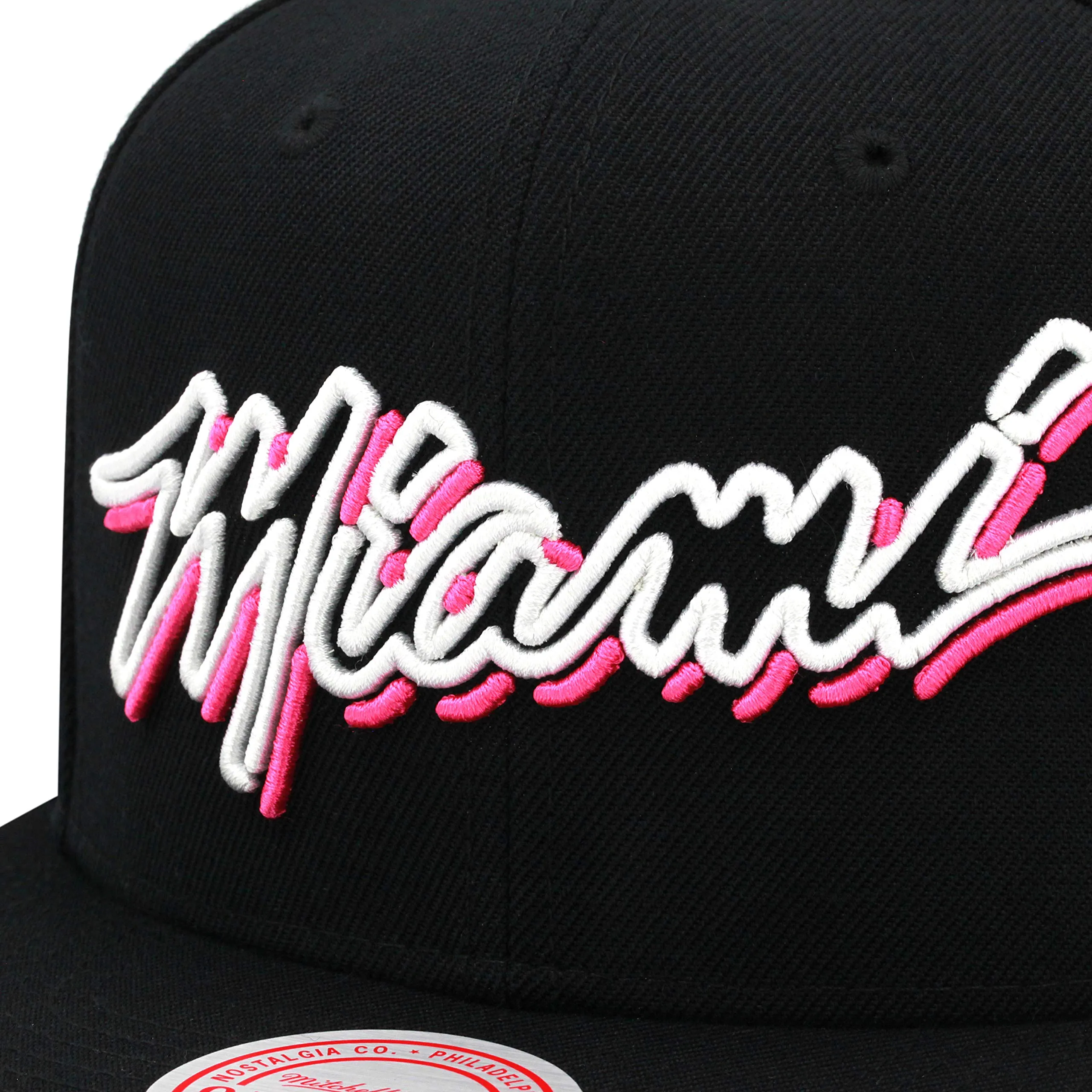 Mitchell & Ness Men's Nba Miami Heat Neon Vice Lights Snapback - 6Hssmo19313-Mheblck sold by Zulily product image thumbnail 4