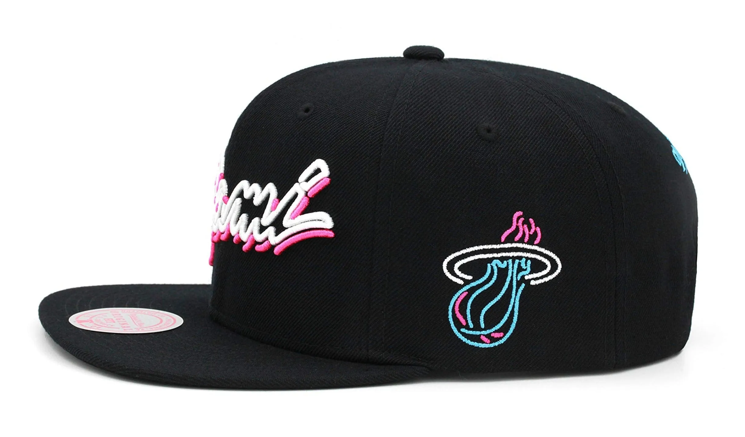 Mitchell & Ness Men's Nba Miami Heat Neon Vice Lights Snapback - 6Hssmo19313-Mheblck sold by Zulily product image thumbnail 2