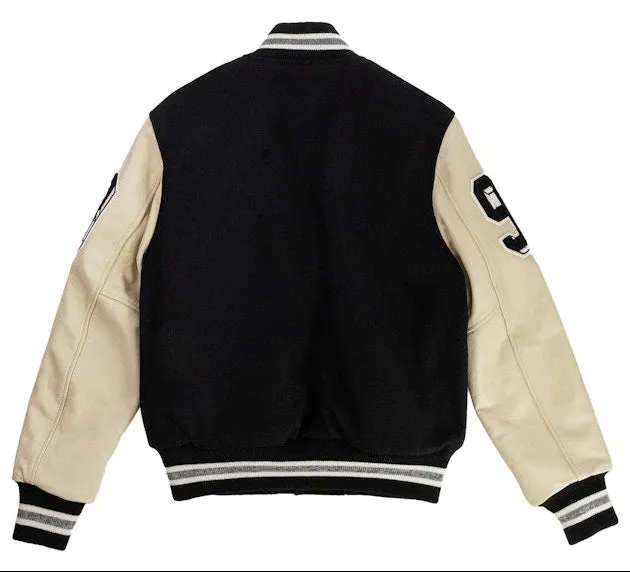 Eric Emanuel Men's Ee Varsity Letterman Wool/Leather Jacket Ss24 - Vjcorwoo-Blkblk sold by Zulily product image thumbnail 2
