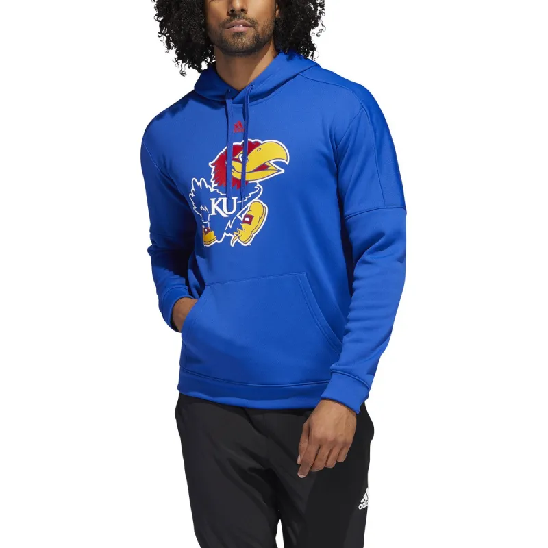 adidas Men's Ncaa Kansas Jayhawks Team Issue Pullover Hoodie - Da8367 sold by Zulily