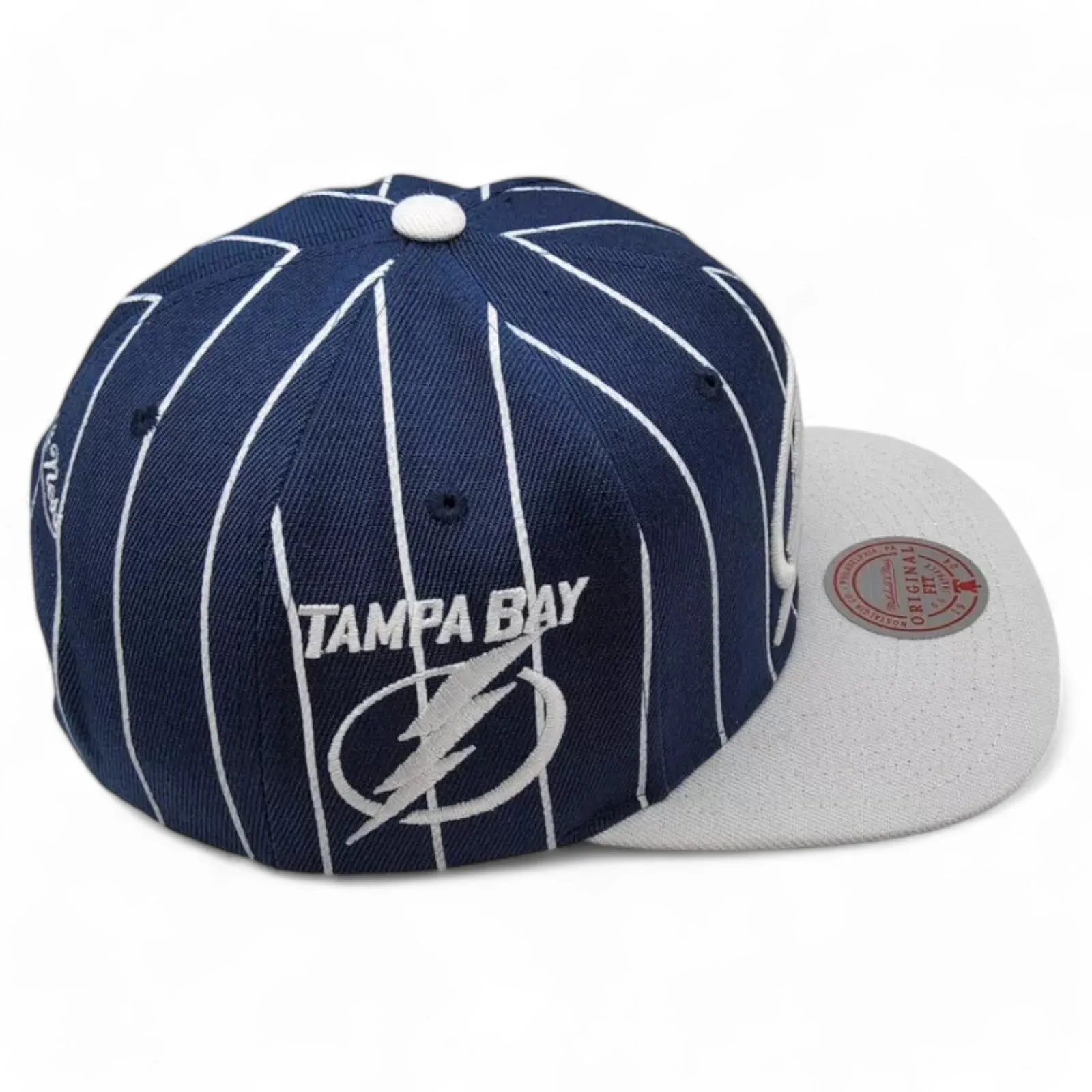 Mitchell & Ness Men's Nhl Team Pin Snapback Lightning - Navy-White sold by Zulily product image thumbnail 3