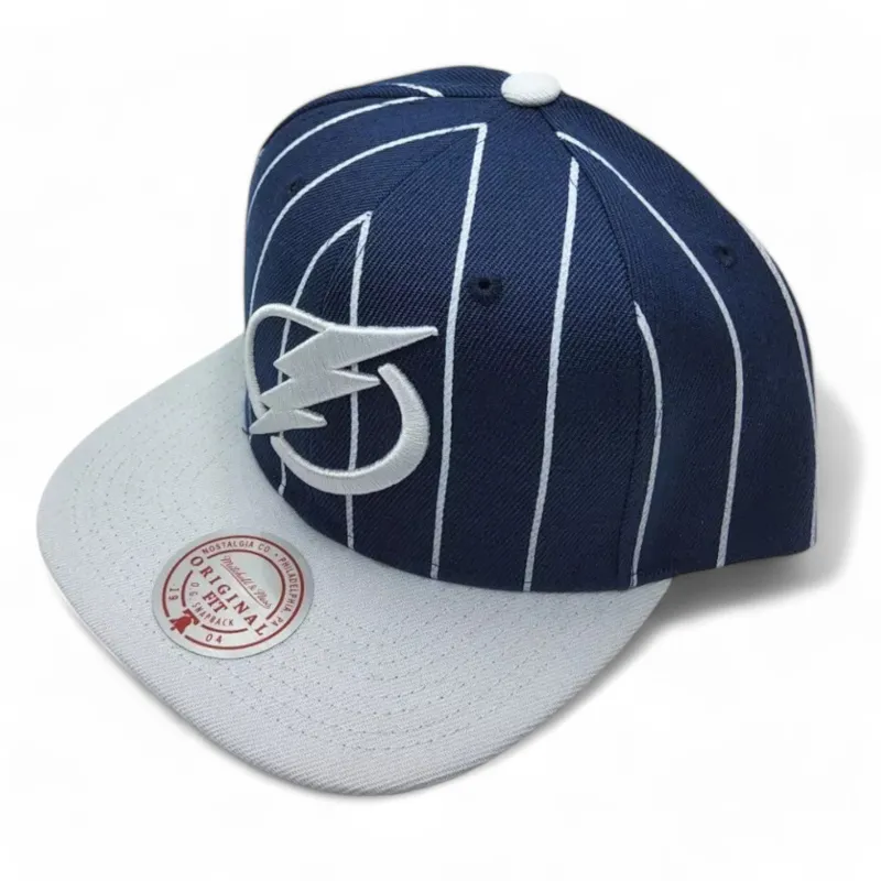 Mitchell & Ness Men's Nhl Team Pin Snapback Lightning - Navy-White sold by Zulily