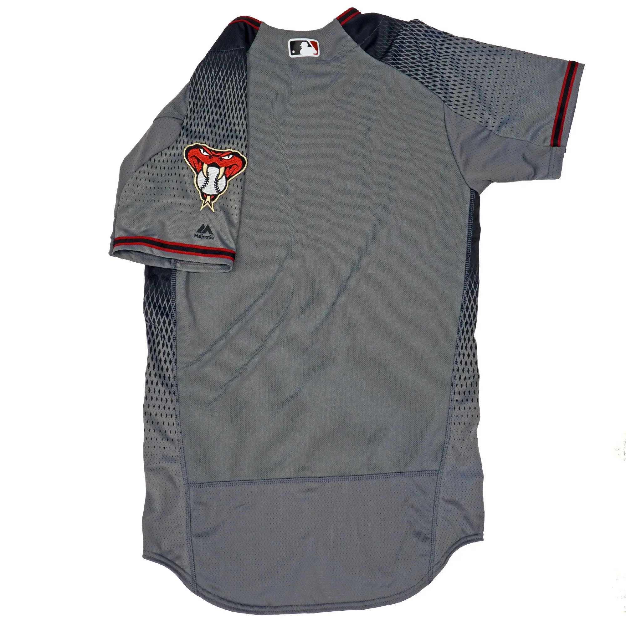 Majestic Men's Mlb Arizona Diamondbacks Authentic On Field Flex Base Jersey - Road Gray sold by Zulily product image thumbnail 3