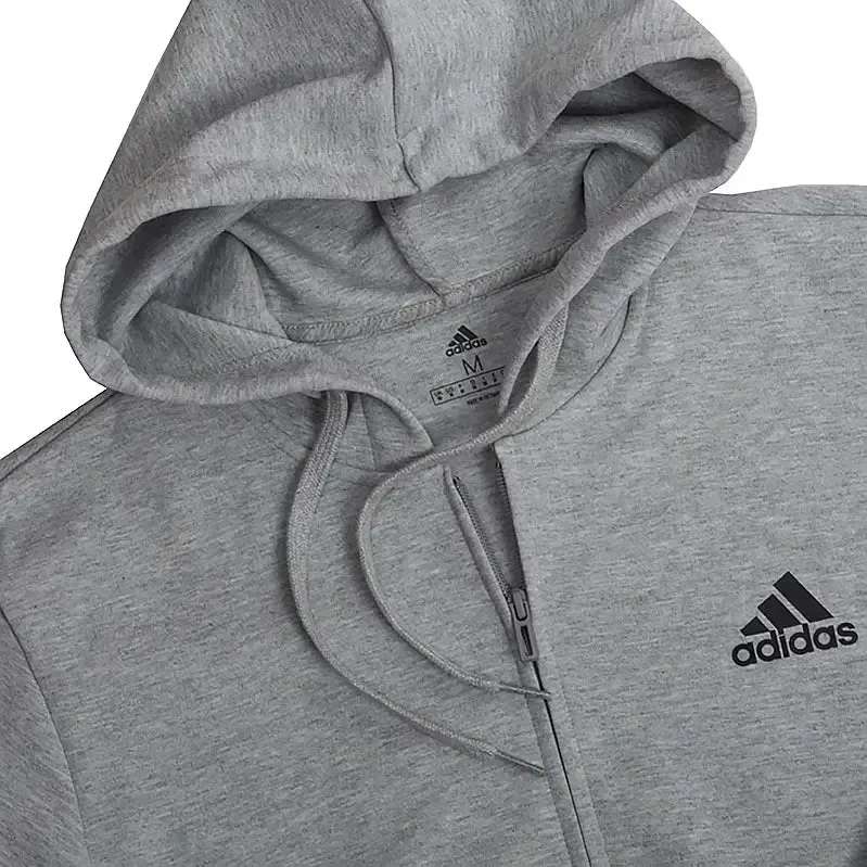 adidas Men's Essentials Doubleknit Cut 3-Stripes Full-Zip Hoodie - H12214 sold by Zulily product image thumbnail 2