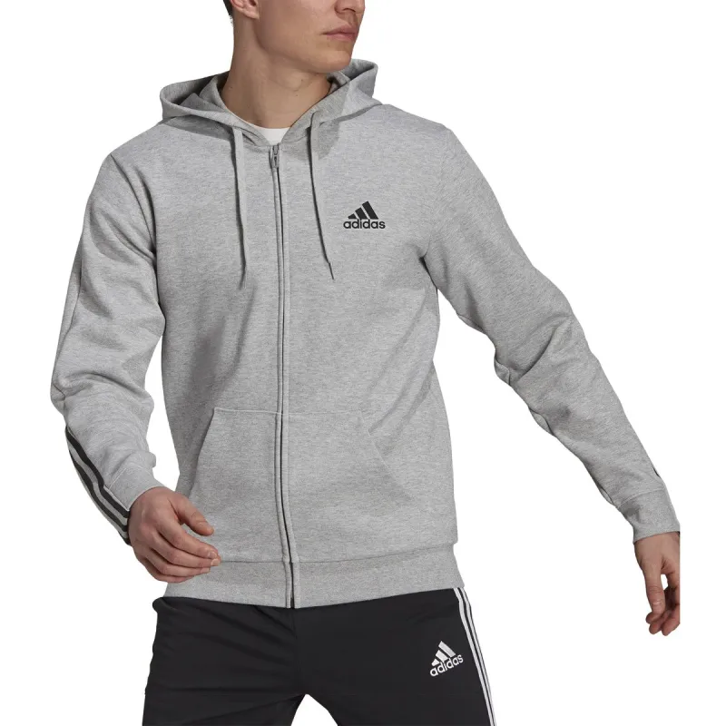 adidas Men's Essentials Doubleknit Cut 3-Stripes Full-Zip Hoodie - H12214 sold by Zulily