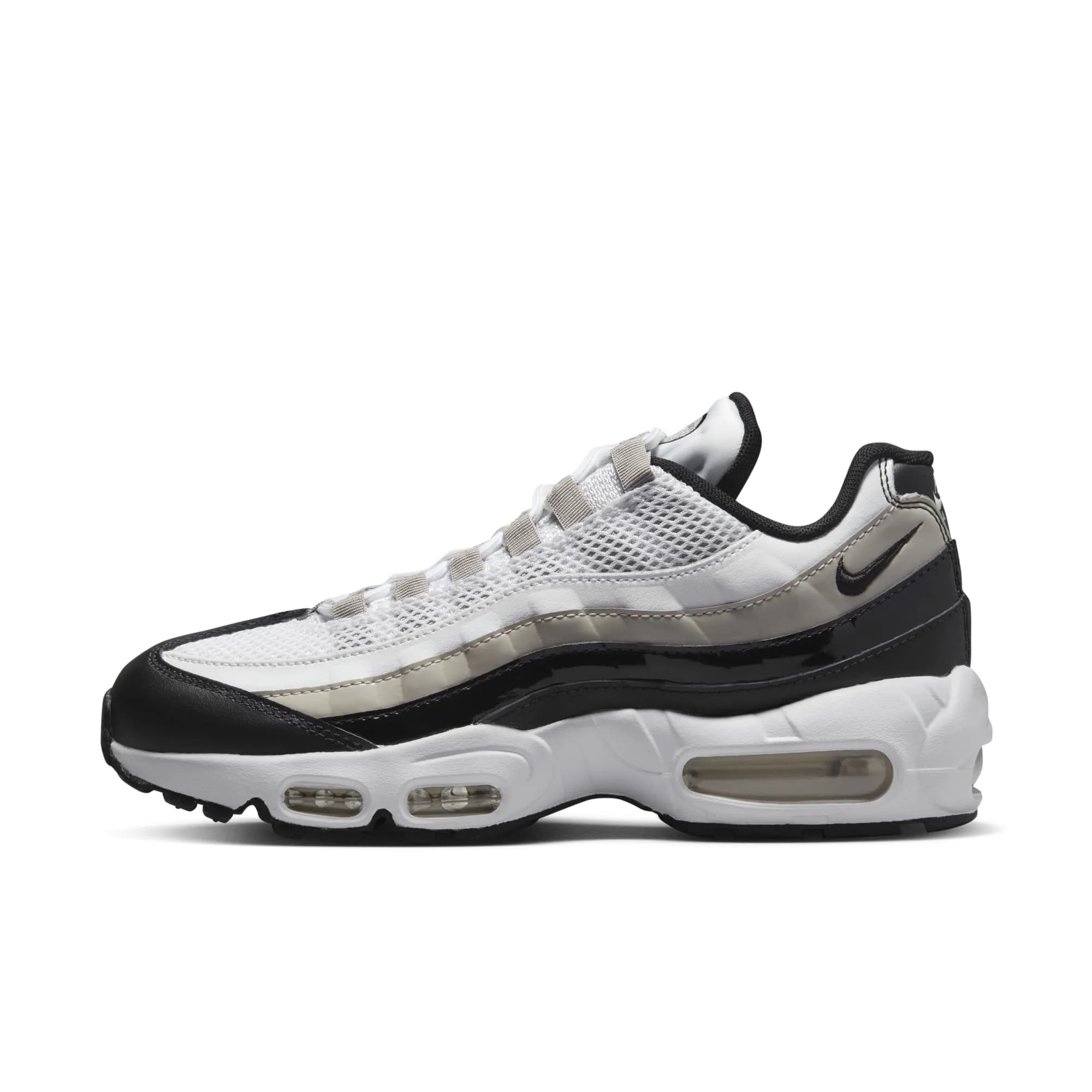 Nike Women's Air Max 95 'White Light Iron Ore Black Patent' - Dr2550-100 sold by Zulily