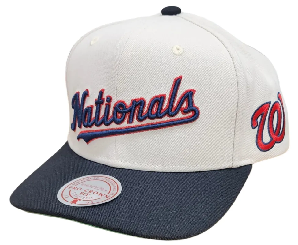 Mitchell & Ness Men's Mlb Off Word Pro Snapback Nationals - Hp11516-Wnaofwh sold by Zulily