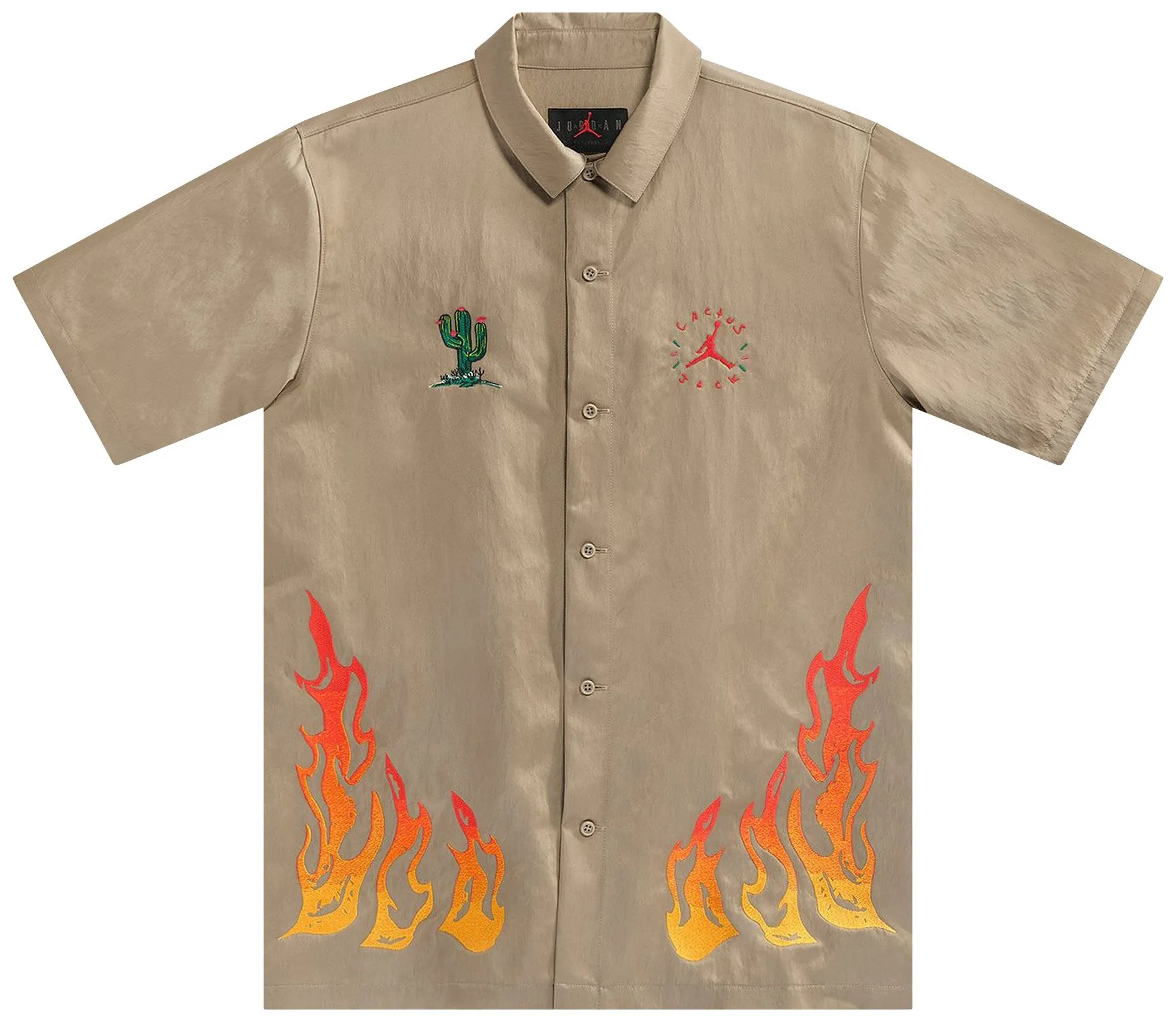 Air Jordan Men's X Travis Scott Cactus Jack Button Down Shirt - Cw3128-247 sold by Zulily