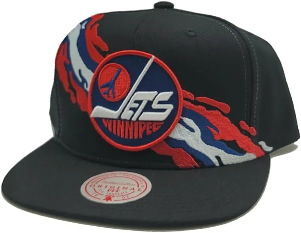 Mitchell & Ness Men's Nhl Vintage Paintbrush Snapback Jets - Black sold by Zulily