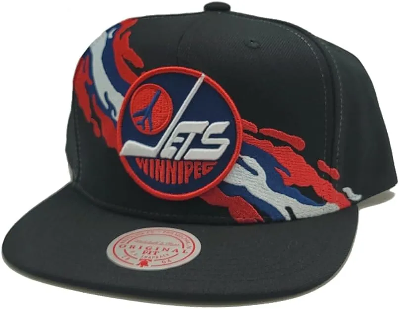 Mitchell & Ness Men's Nhl Vintage Paintbrush Snapback Jets - Black sold by Zulily