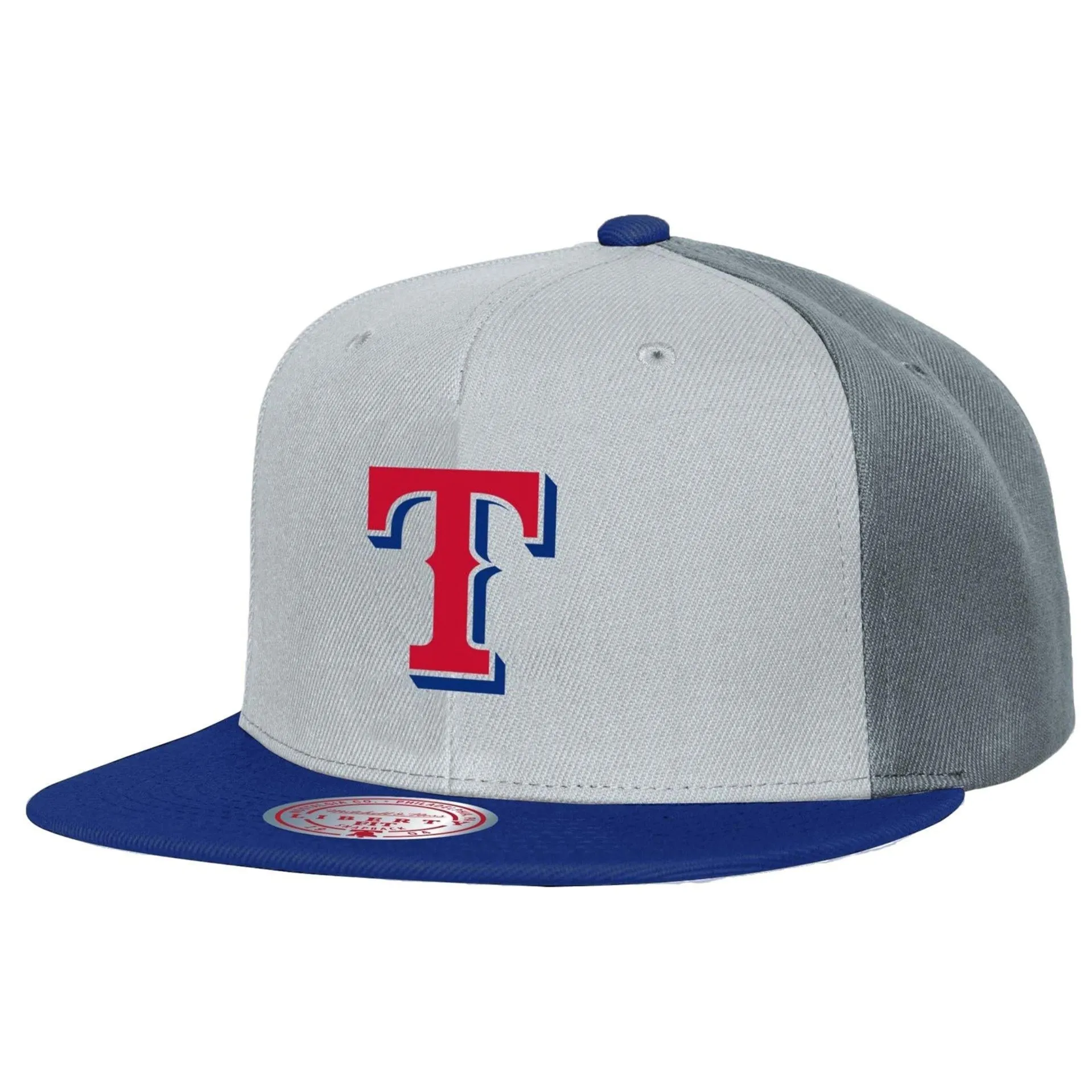 Mitchell & Ness Men's Mlb Triple Play Liberty Snapback Rangers - Hy11518-Trngrey sold by Zulily