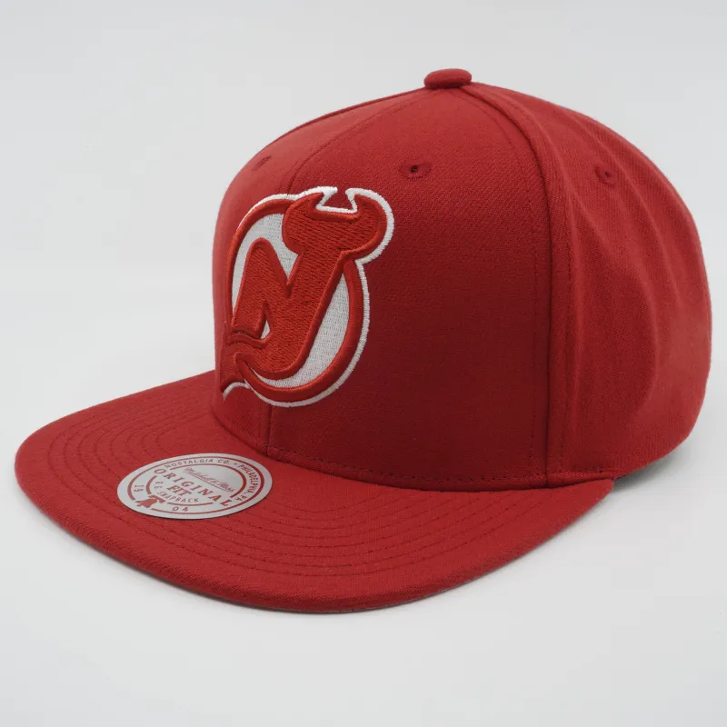 Mitchell & Ness Men's Nhl Back To Basics Snapback Devils - Red sold by Zulily
