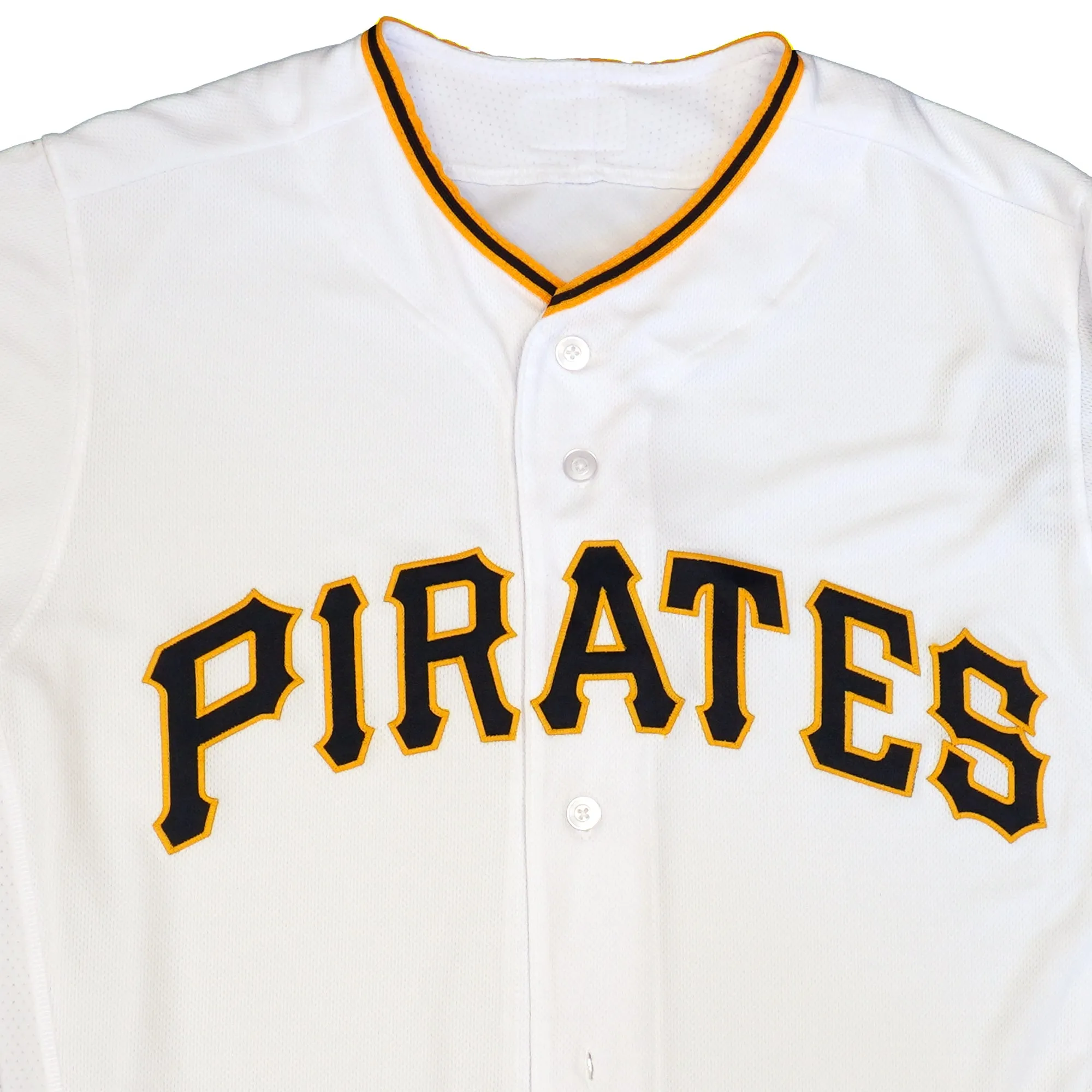 Majestic Men's Mlb Pittsburgh Pirates Authentic On Field Flex Base Jersey - Home White sold by Zulily product image thumbnail 2