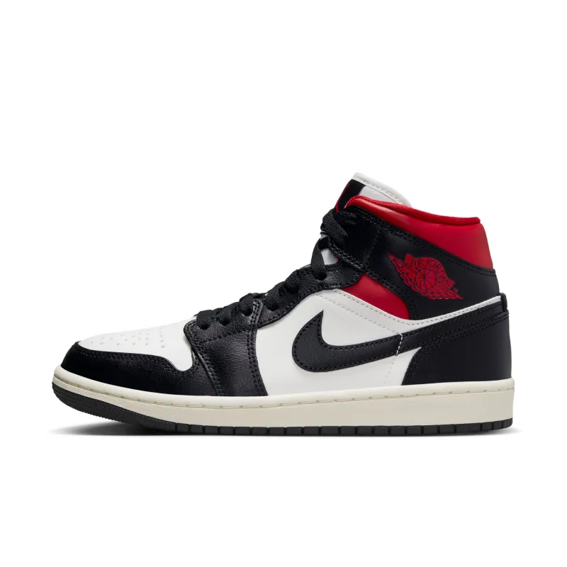 Air Jordan Women's Retro 1 Mid 'Gym Red Panda' - Bq6472-061 sold by Zulily