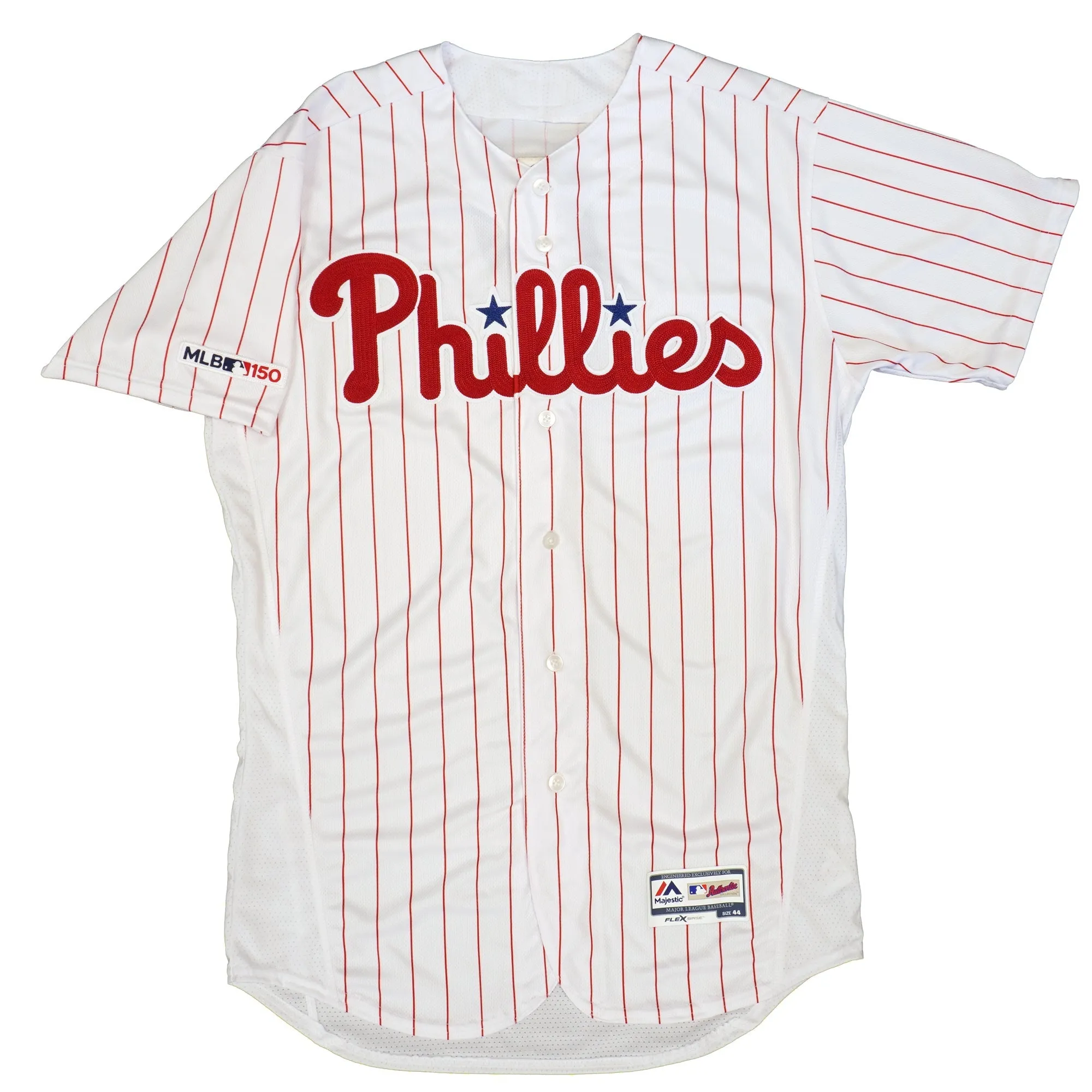 Majestic Men's Mlb Philadelphia Phillies Authentic On Field Flex Base Jersey - Home White sold by Zulily